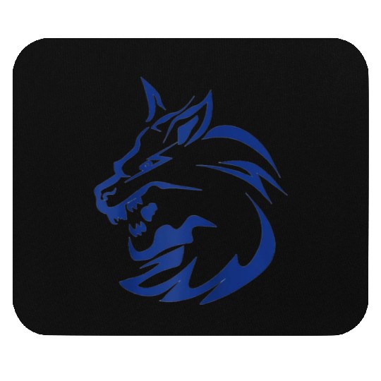 lightning lone wolf design raglan baseball Mouse Pads Tan