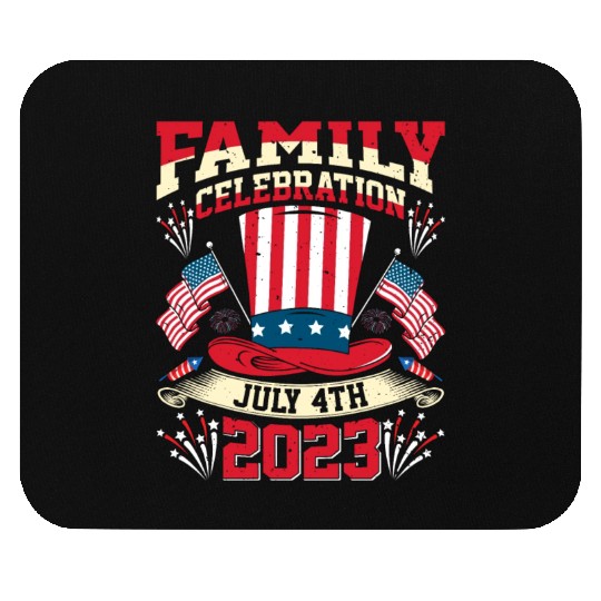 4th July 2023 Family Celebration Independence Day Mouse Pads
