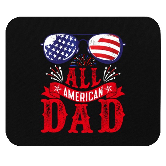 All American Dad America Pride US Patriot Mouse Pads