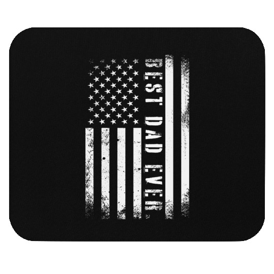 Father's day Best dad ever with US american flag Mouse Pads