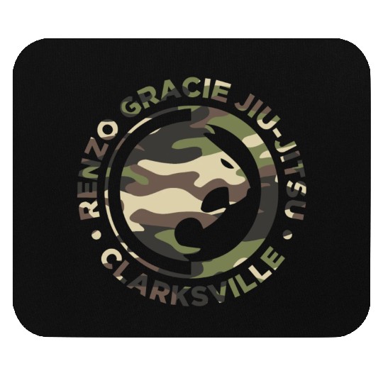 Renzo Gracie Jiu-Jitsu Clarksville Camouflage Logo Mouse Pads