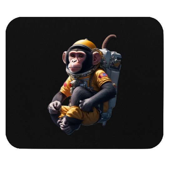 Monkey in Space Mouse Pads