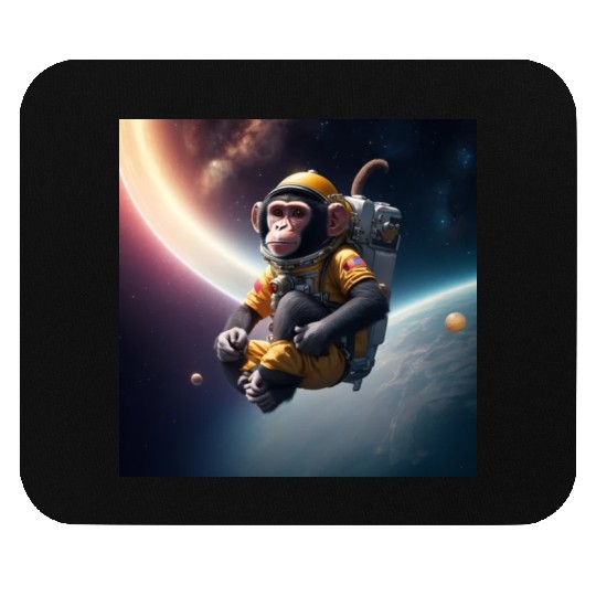monkey in outerspace Mouse Pads