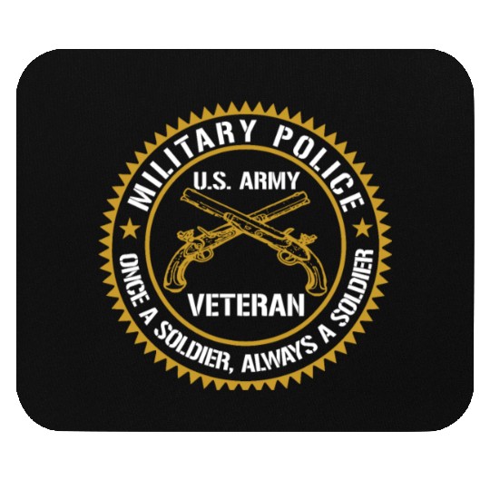 Military Police US Army Veteran Once A Soldier Alw Mouse Pads