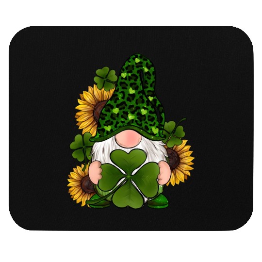 Leopard Love Gnomes Shamrock Irish Lucky St Mouse Pads