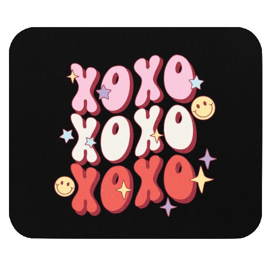 XOXO retro valentine sublimation hipster Mouse Pads