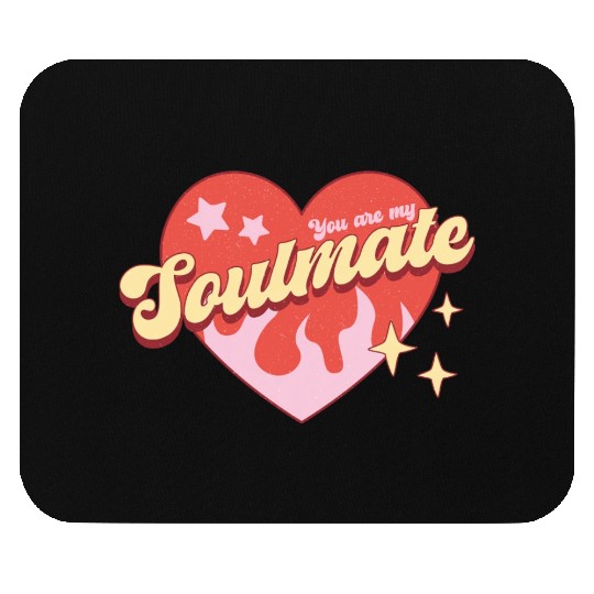 Soulmate heart valentine sublimation trending Mouse Pads