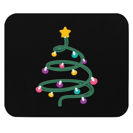 Christmas Light Christmas Tree Mouse Pads