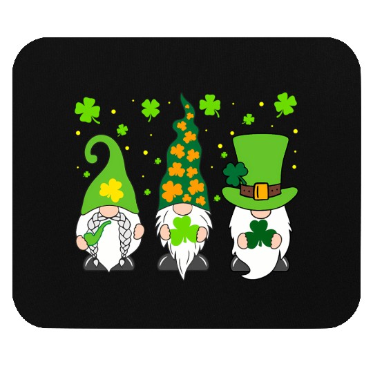St Patrick'S Day Three Gnomes Shamrock Irish Mouse Pads