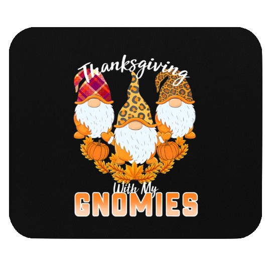 Happy Fall Y'all Gnome Autumn Pumpkin Spice Mouse Pads