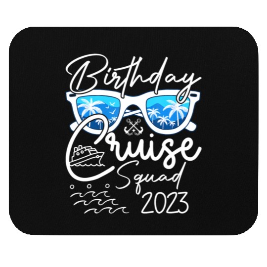 Birthday Cruise Squad 2023 Vacation Mouse Pads