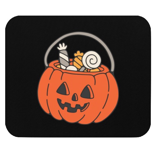 Trick Or Treat Halloween Jack O Lantern Mouse Pads