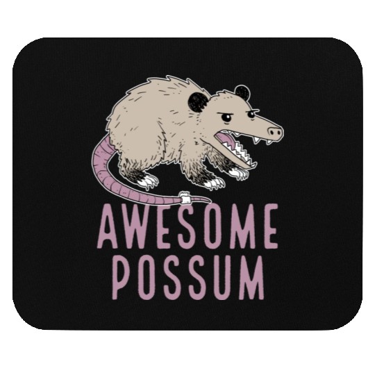 Awesome Possum Funny Design Trash Lover Mouse Pads