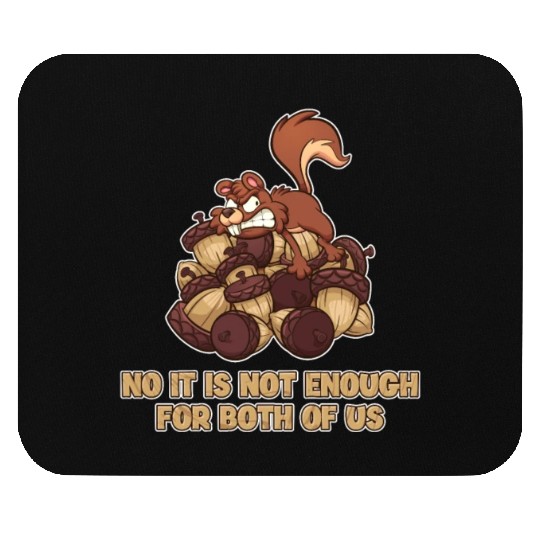 No It's Not Enough For Both Of Us Japanese Fox Mouse Pads