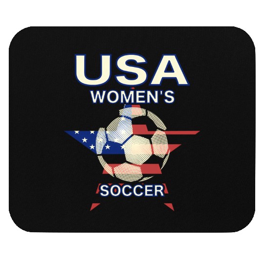 Soccer Usa Flag Mouse Pads