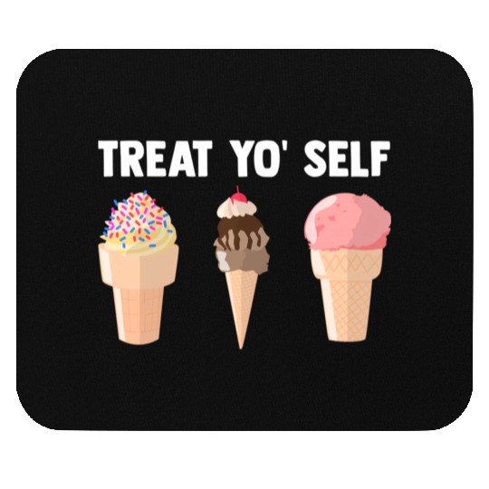 Ice Cream Treat Yo' Self Summertime Sherbet Gelato Mouse Pads