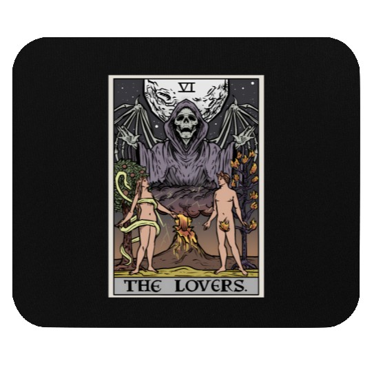 The Tarot Card Halloween Grim Reaper Gothic Horror Mouse Pads