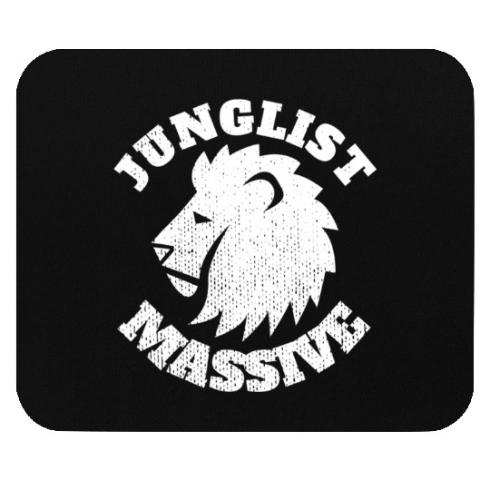 Junglist Music DnB EDM Drum N Bass Lion Mouse Pads
