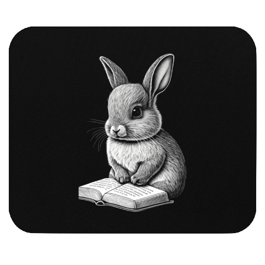 Bunny Easter Rabbit Wo Mouse Pads