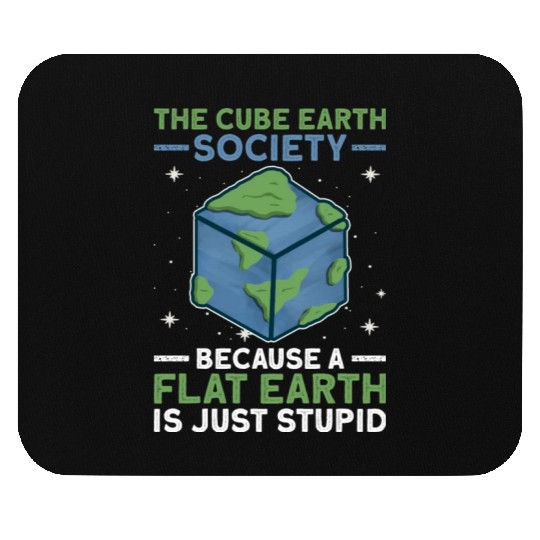 The Cube Earth Society Earth Planet Space Lover Mouse Pads