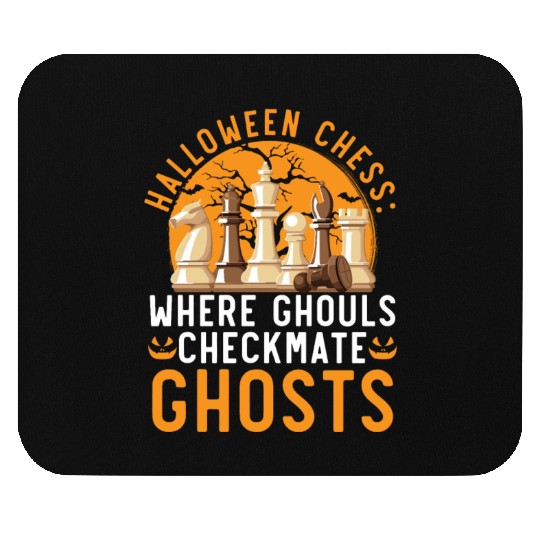 Chess Halloween Trick Or Treat Chess Board Game Mouse Pads