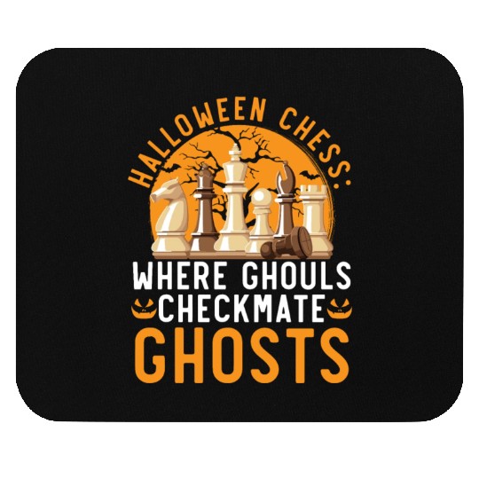 Chess Halloween Trick Or Treat Chess Board Game Mouse Pads