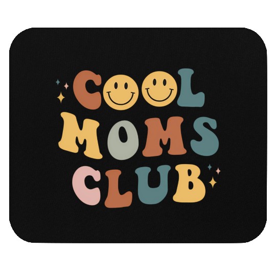 Moms Club On Back Print Mouse Pads