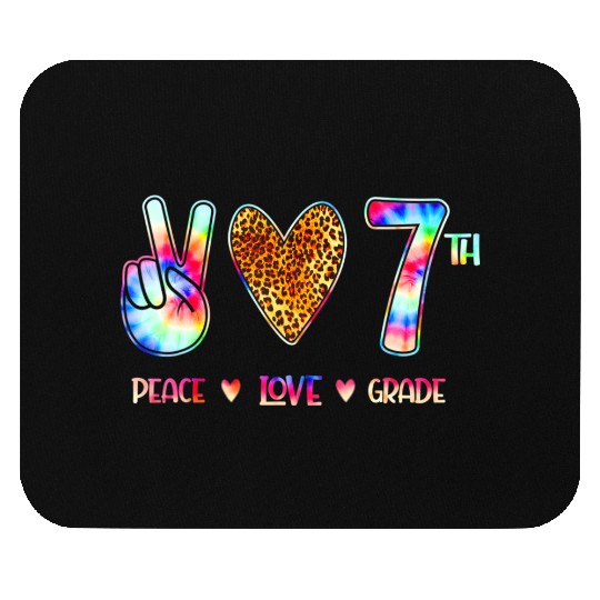 Peace Love Seventh Grade Squad Back to School Mouse Pads