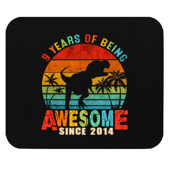 9Th Dinosaur 9 Awesome Since 2014 Mouse Pads