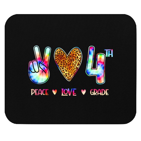 Peace Love Fourth Grade Squad Back to School Mouse Pads