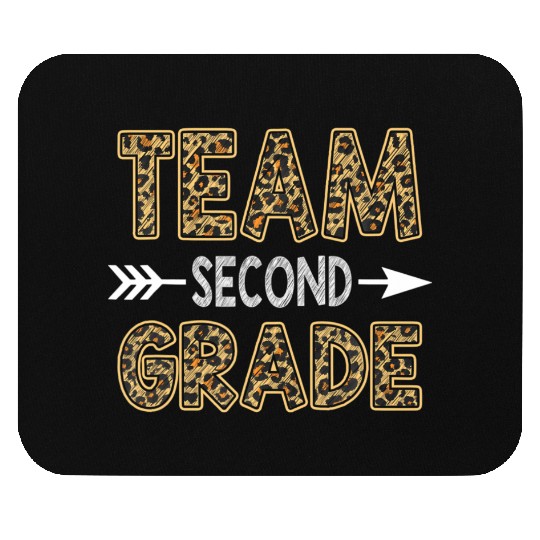 Team Second Grade Leopard 2nd Grade Back To Mouse Pads