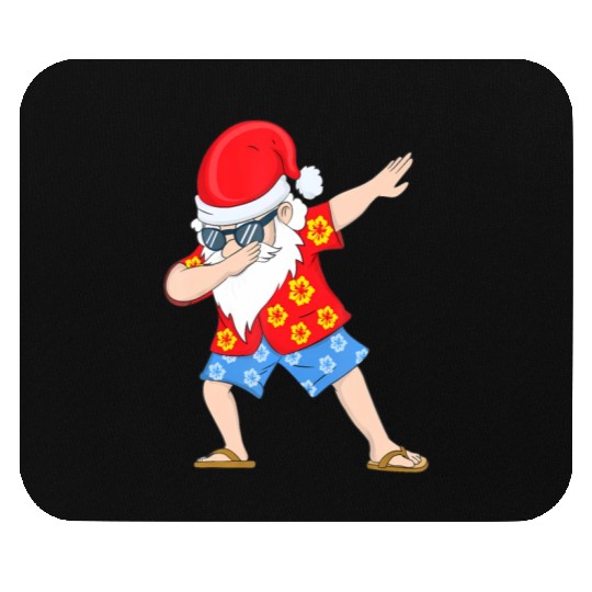 Christmas in July Santa Hawaiian Dabbing Santa Mouse Pads