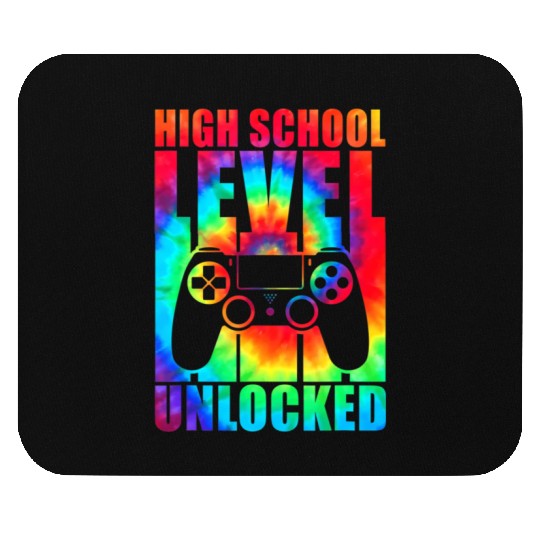 High School Level Unlocked Tie Dye Back To School Mouse Pads