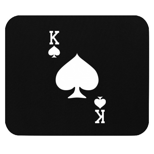 King Of Spades Card Halloween Dark Mouse Pads