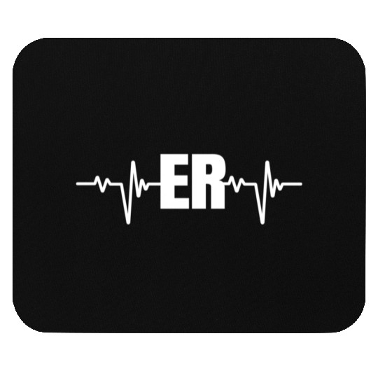 Emergency Medicine Emergency Room Nurse Er Hebeat Mouse Pads