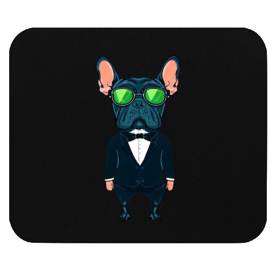 Frenchie The Gangster Mouse Pads