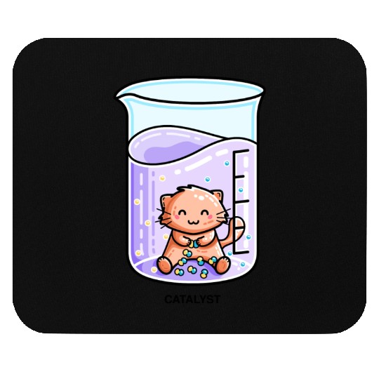 Catalyst Cute Chemistry Cat Pun Mouse Pads