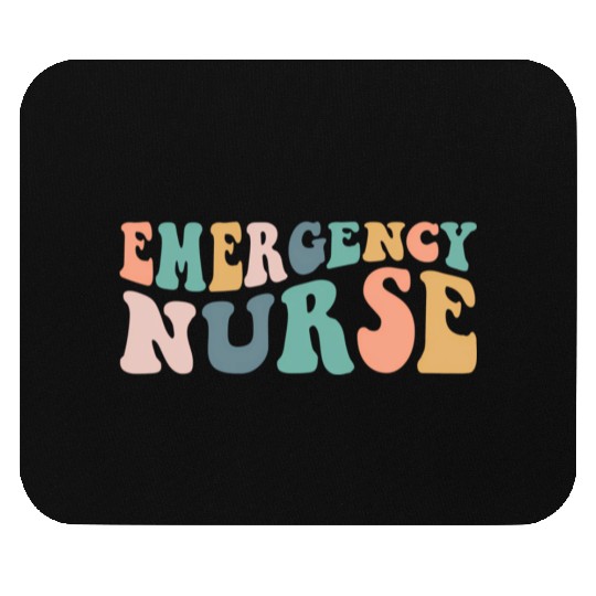 Groovy Er Nurse Emergency Room Nurse School Wo Mouse Pads