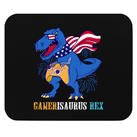 Amerisaurus Rex Independence Day USA Party Mouse Pads