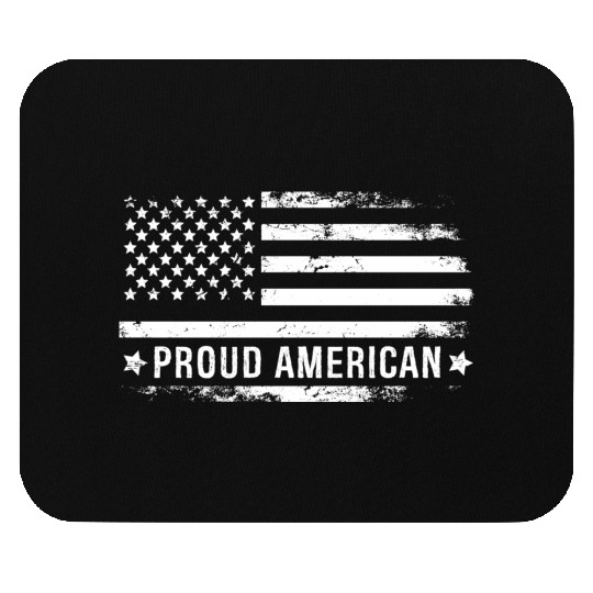 I Am A Proud American And Patriot Mouse Pads