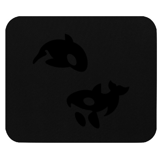 Orca Whale Sword Whale Back Fin Mammal Orcas Mouse Pads