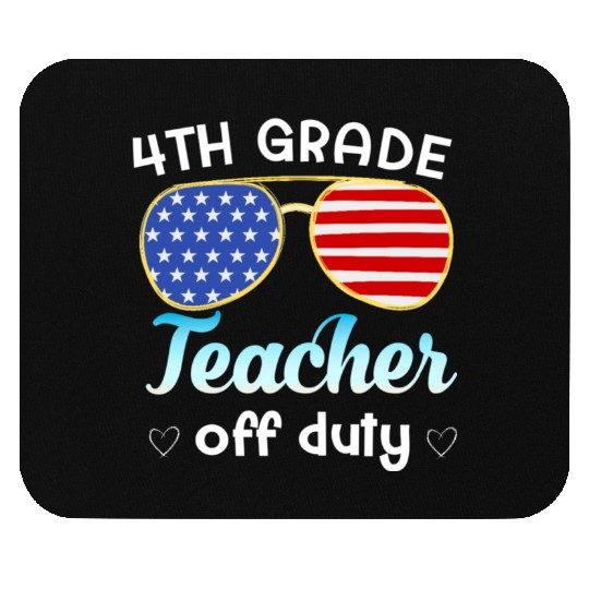 4th grade teacher off duty Mouse Pads