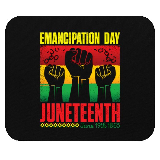 Ecipation Day 1865 African American Juneteenth Fla Mouse Pads