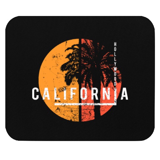 Hollywood California Cool Palm Tree Native Mouse Pads
