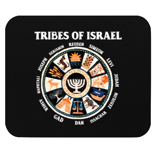 12 Twelve Tribes Of Israel Hebrew Israelite Judah Mouse Pads