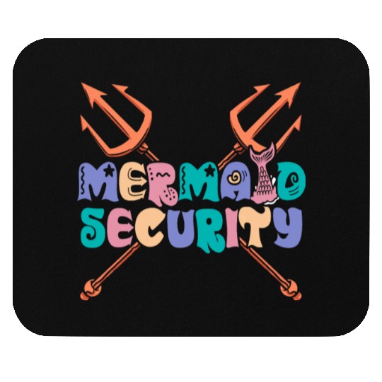 Mermaid Security Spear Decorations Fantasy Mermaid Mouse Pads
