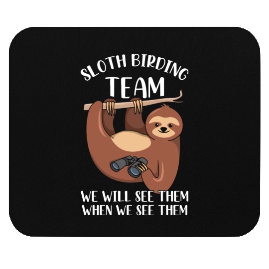 Bird Watching Design For A Hobbyist Bird Watcher Mouse Pads