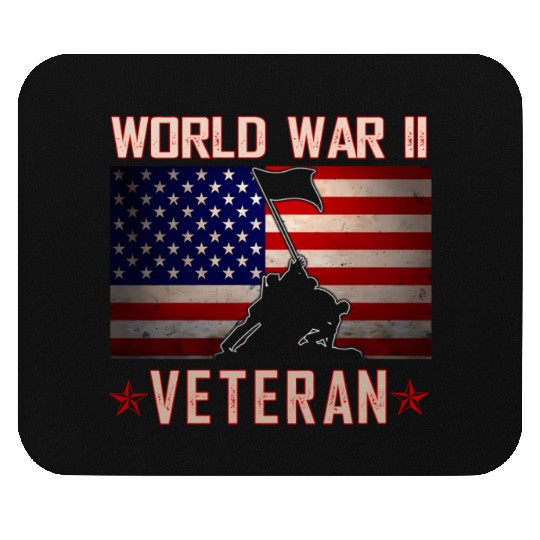 American Patriot Wwii Veteran Military World War 2 Mouse Pads