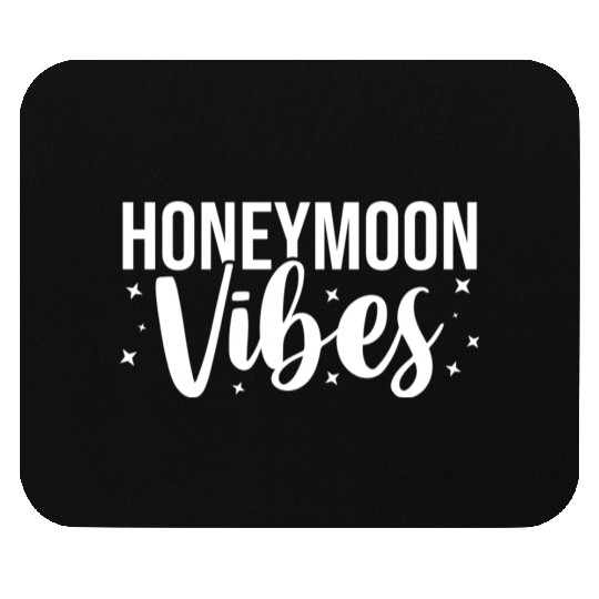 Bride Groom Vacation Newlywed Trip Honeymoon Vibes Mouse Pads