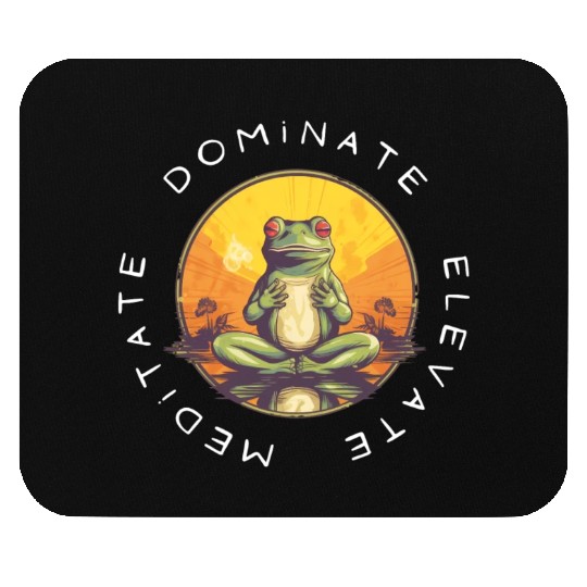Yoga Meditation Meditate and Elevate Mouse Pads